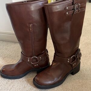 Brown Biker Boots are
